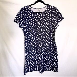 Old Navy Blue Patterned Dress